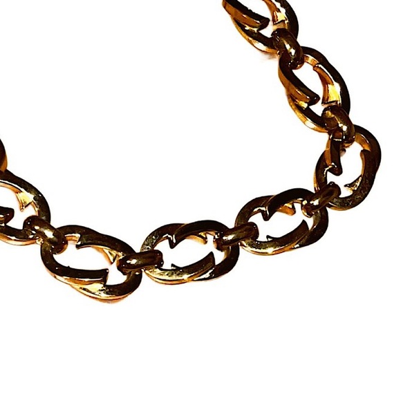 Authentic Gucci Tom Ford Gold Plated Rare GG Chunky Link Choker - Picture 4 of 9